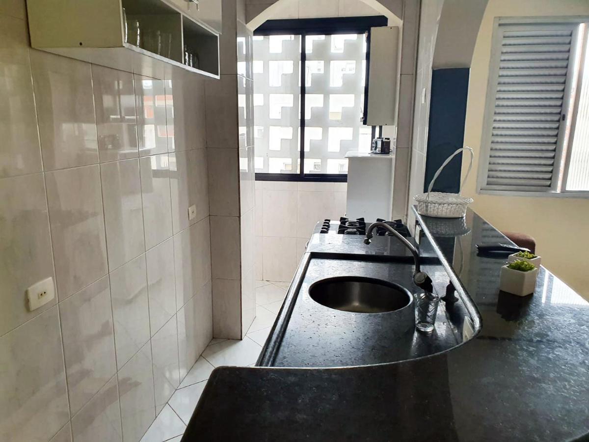 Apartamento confortável na orla da praia de Santos Apartamento Exterior foto
